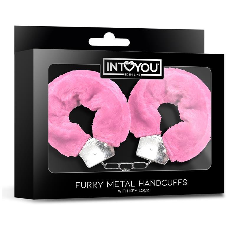 Esposas De Metal Para Muñecas Con Pelo Rosa