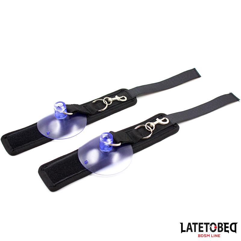 Esposas Muñecas Velcro Con Ventosa Ajustable