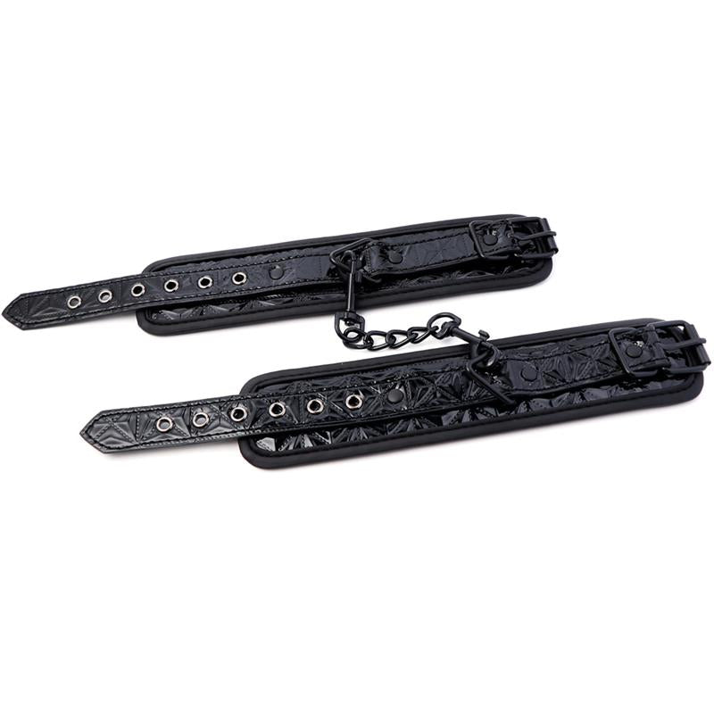 Esposas Para Tobillo Ajustable Sapphire Cuero Vegano