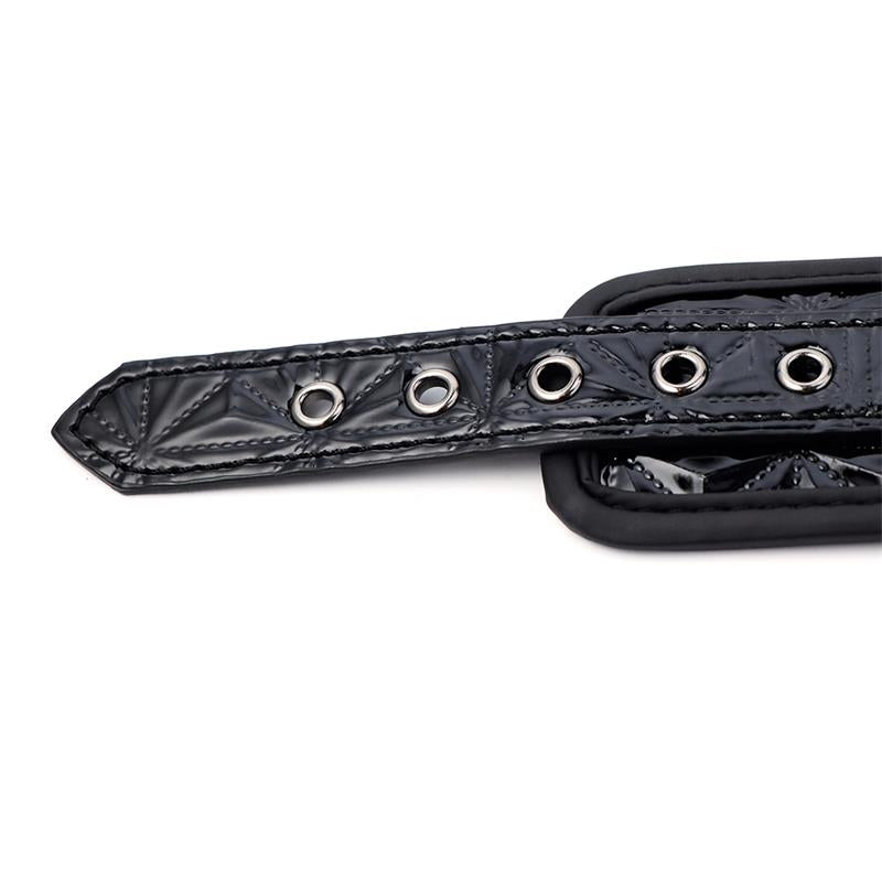 Esposas Para Tobillo Ajustable Sapphire Cuero Vegano