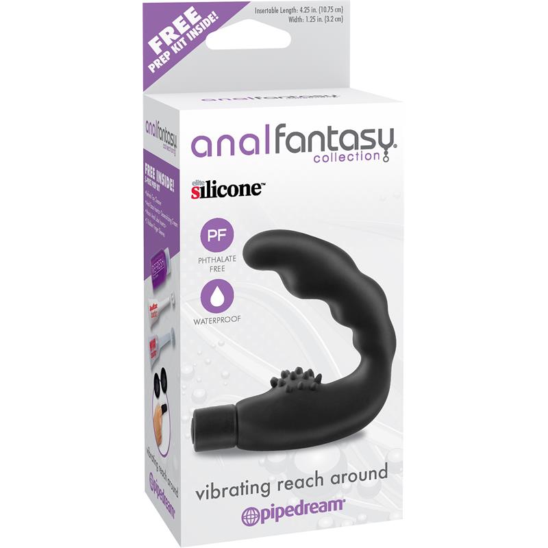 Anal Fantasy Collection Vibrating Reach Around - Color Negro