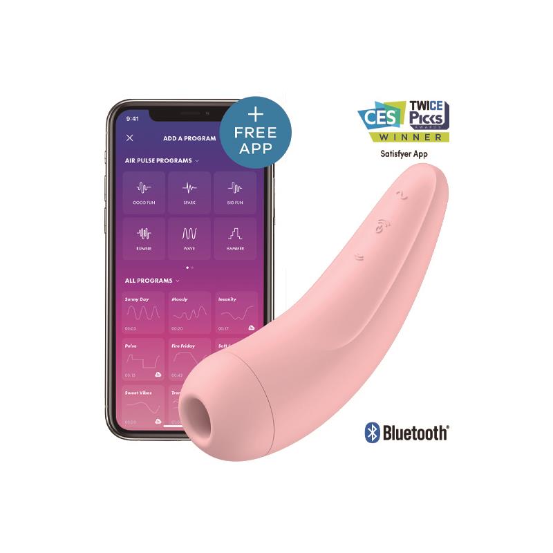 Satisfyer Curvy 2+ Rosa Vibrador De Ondas De Presión Con App Satisfyer Connect