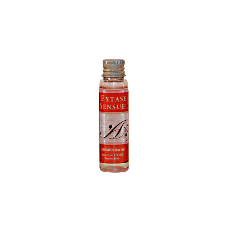 Extase Sensual - Aceite Masaje Efecto Calor Con Feromonas Fruta De La Pasion Viaje 35 Ml