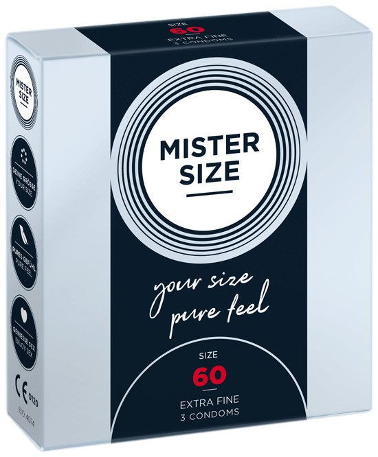 Mister Size - Preservativos Talla Xl 60 Mm (3 Unidades)