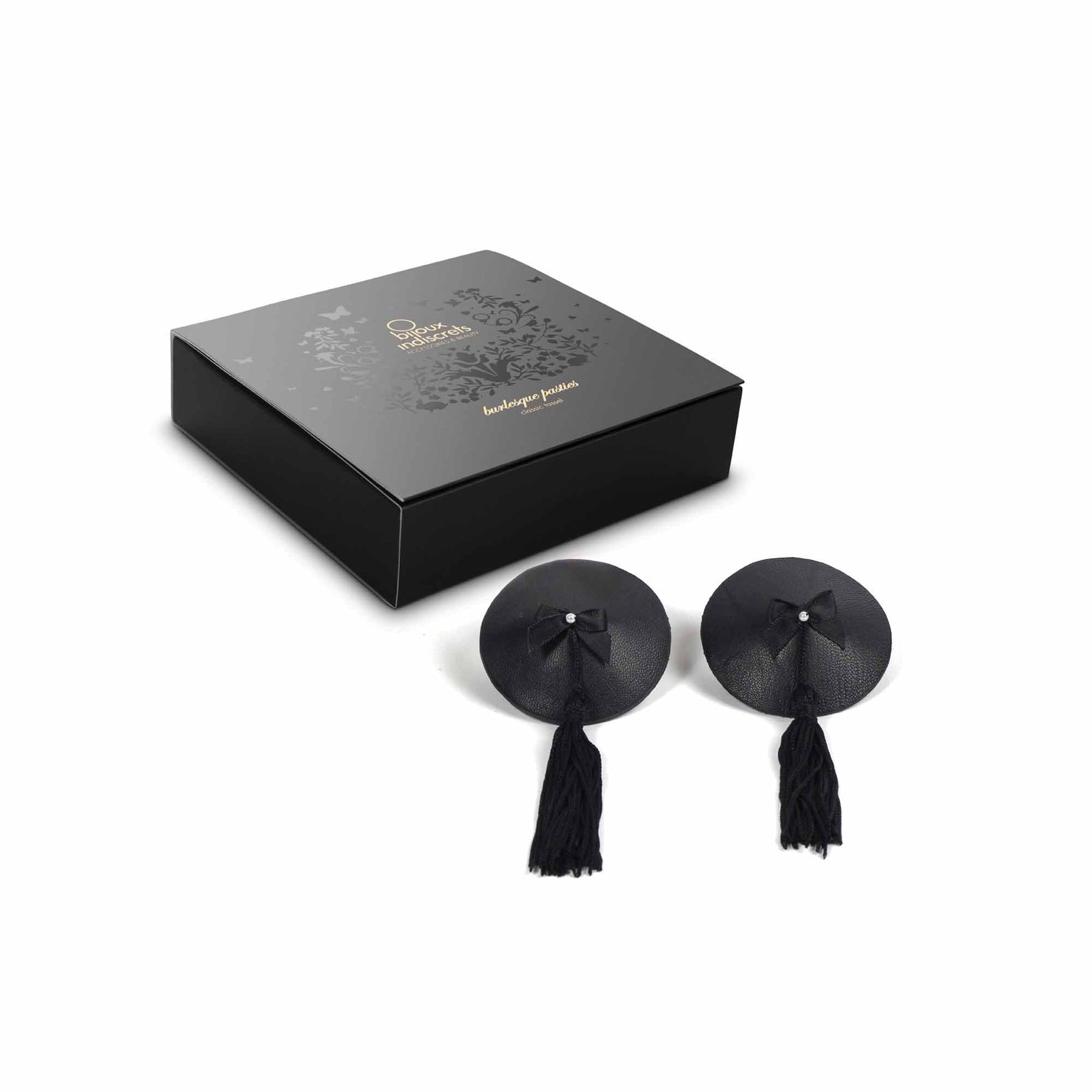 Bijoux - Burlesque Cubrepezones Negro