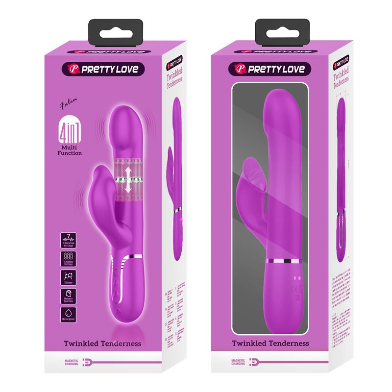 Pretty Love - Vibrador Rabbit Perlas Violeta