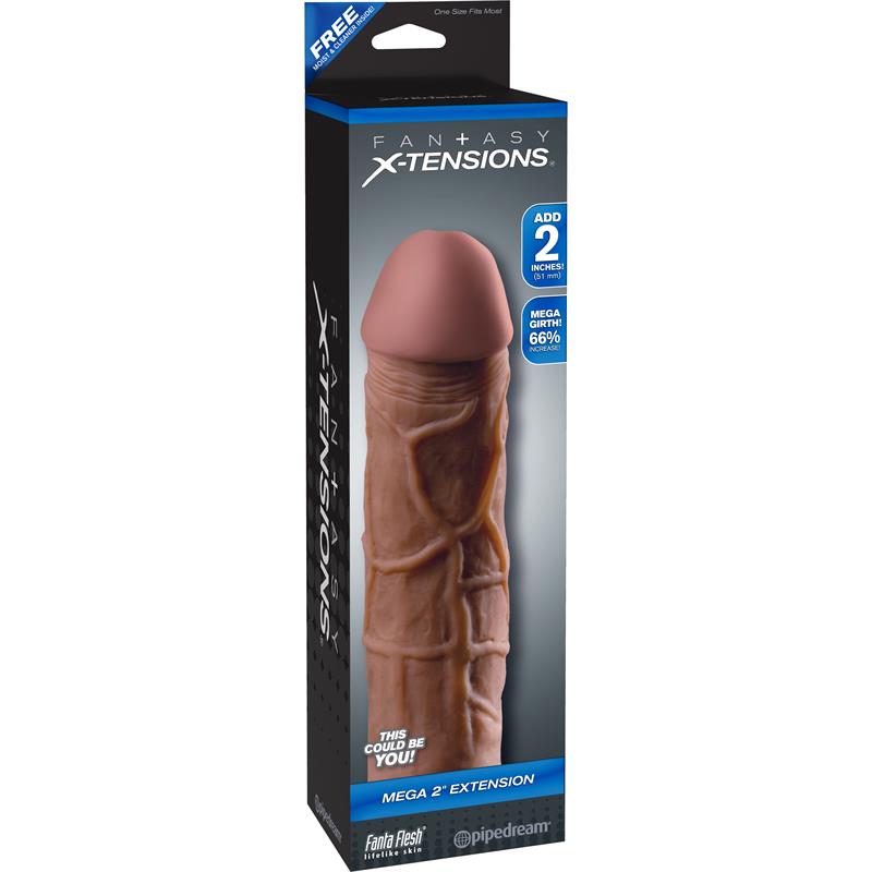 Fantasy X- Tensions - Mega 2 Extensión Marron Para El Pene