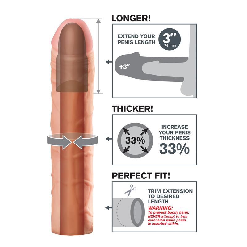 Fantasy X- Tensions - Perfect 3 Extensión Para El Pene