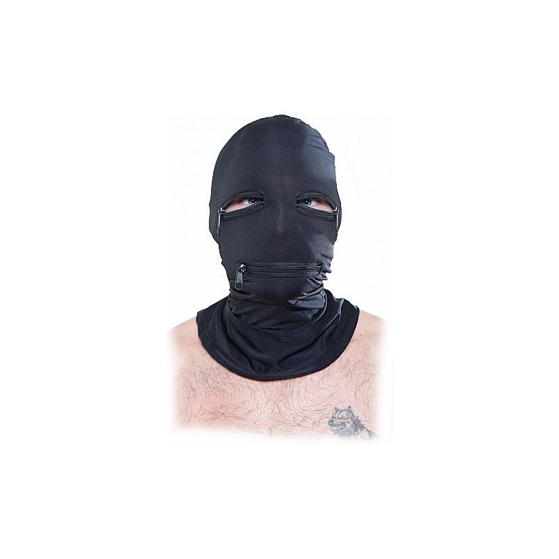 Fetish Fantasy Series - Pasamontañas Con Cremalleras Negro