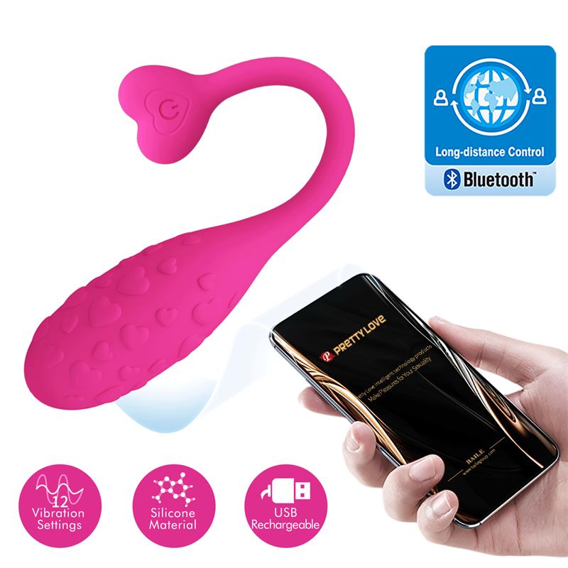 Huevo Vibrador Pretty Love Pescador Rosa Controlado Por App