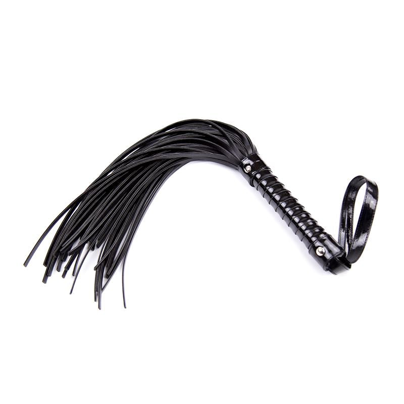 Flogger Con Mango Brillante 44 Cm Negro