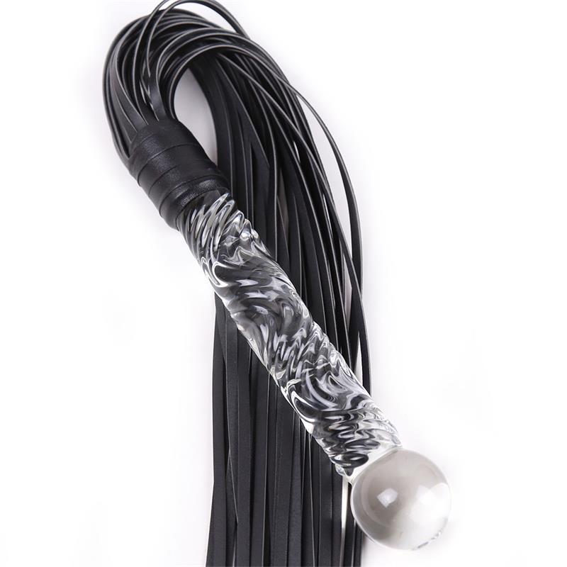 Flogger Con Mango De Cristal 70 Cm