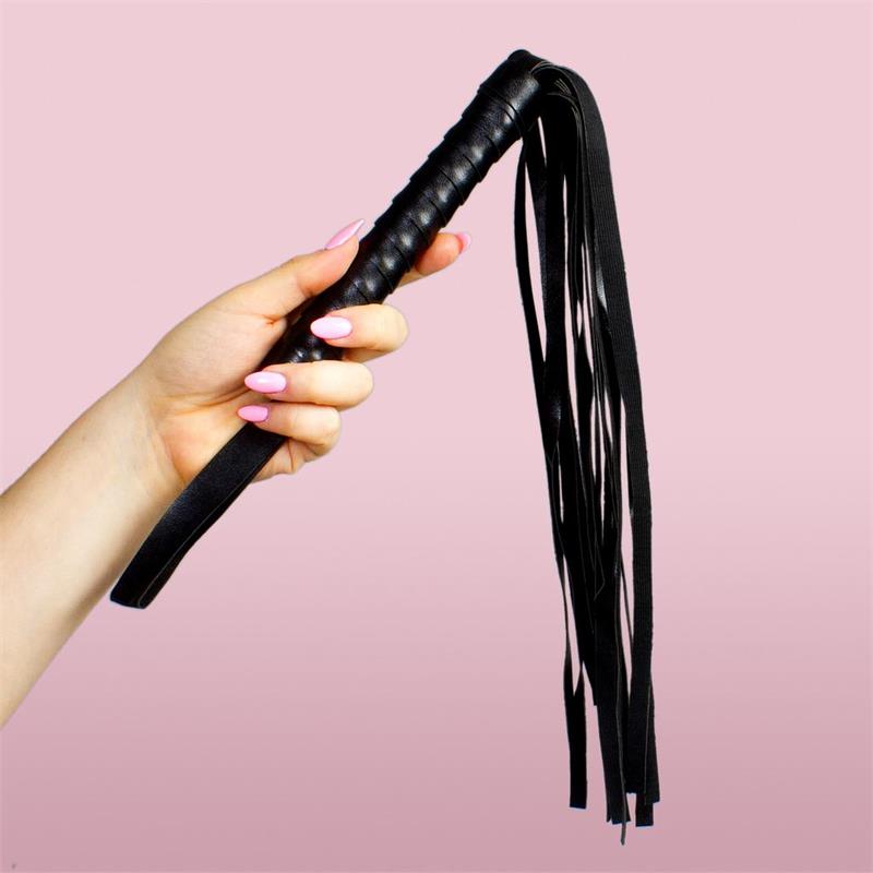 Látigo Cuero Sintetico Blister 45 Cm