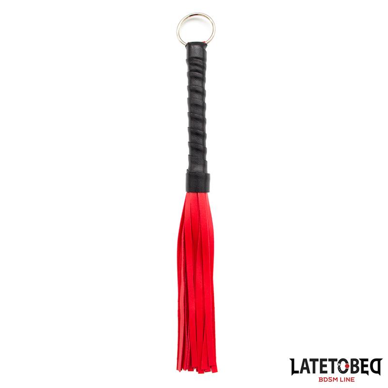 Flogger Mini Rojo Y Negro 28cm