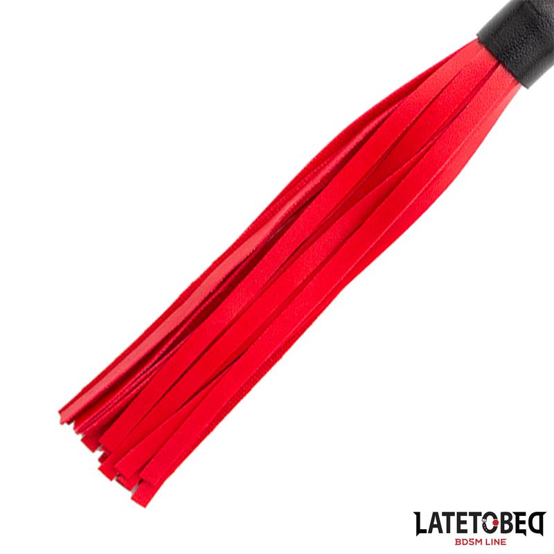 Flogger Mini Rojo Y Negro 28cm