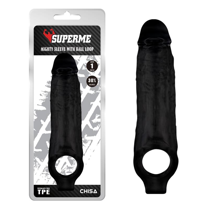 Funda Para El Pene Con Sujeción Para Los Testículos Mighty Negro