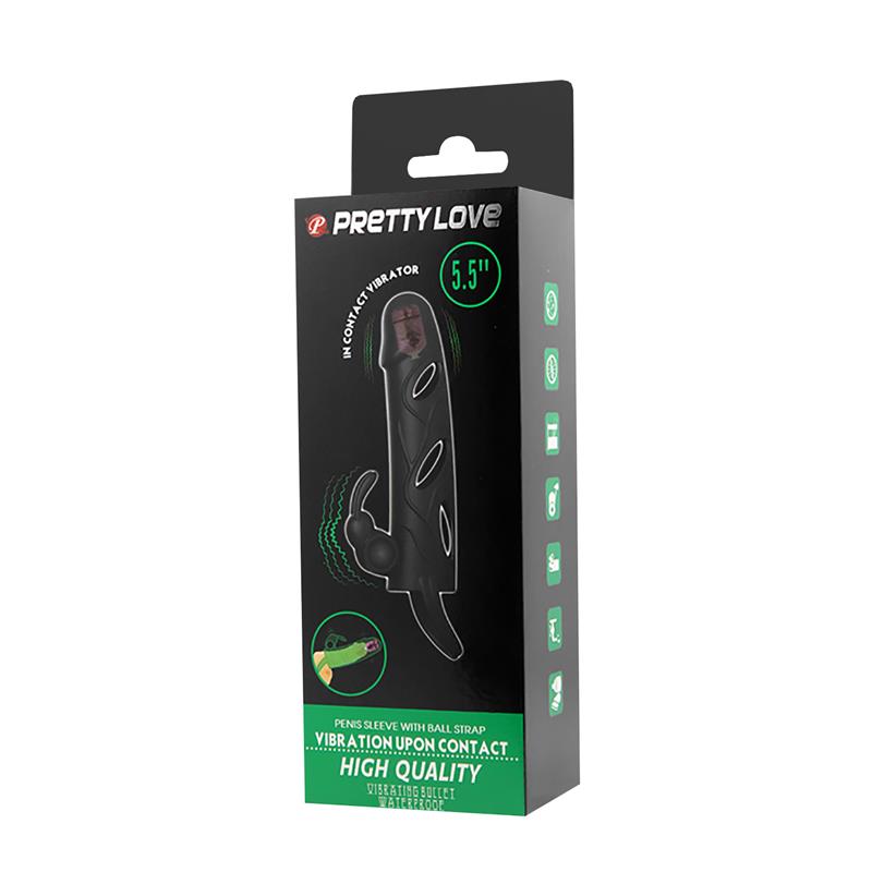 Pretty Love - Funda Silicona Con Vibracion 14 Cm 2.0