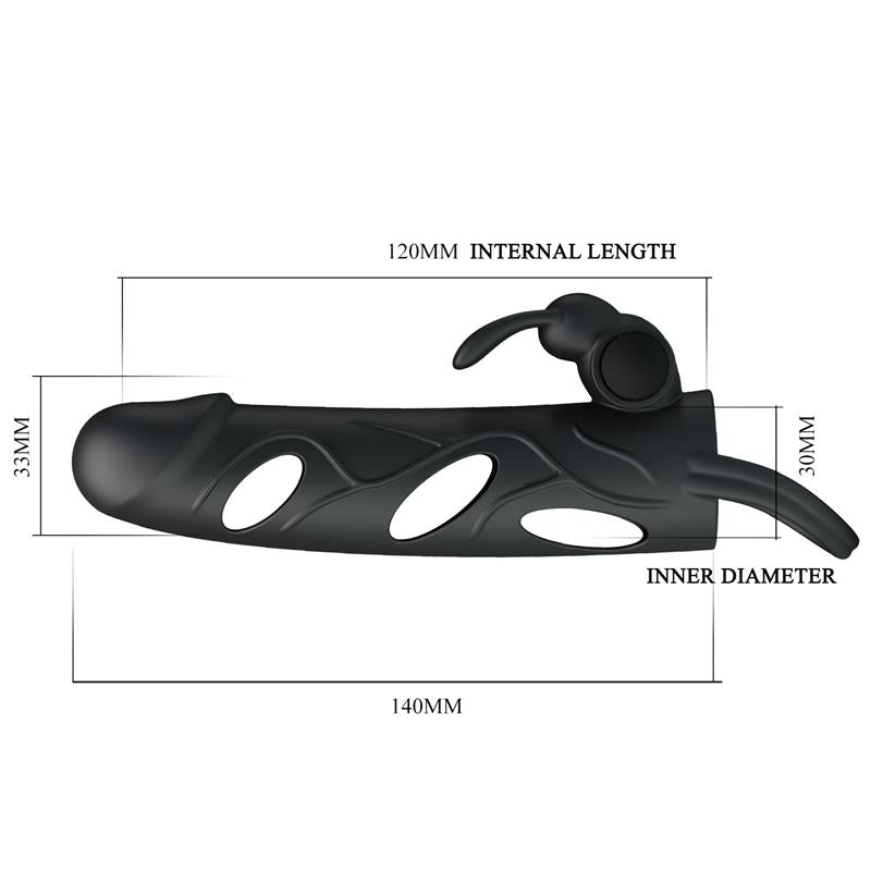 Pretty Love - Funda Silicona Con Vibracion 14 Cm 2.0