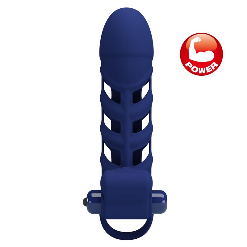 Pretty Love - Altaf Anillo Vibrador Con Funda De Silicona Azul