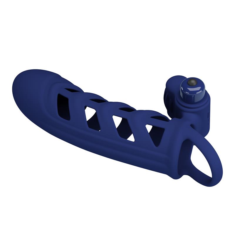 Pretty Love - Altaf Anillo Vibrador Con Funda De Silicona Azul