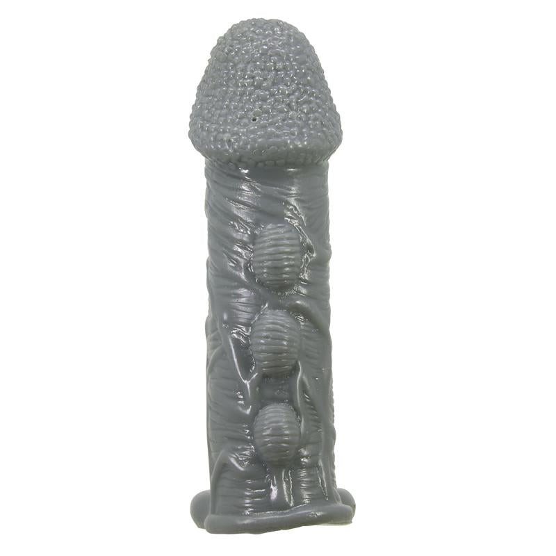 Pretty Love - Funda Realística Alargadora Y Retardante Para Pene Gris