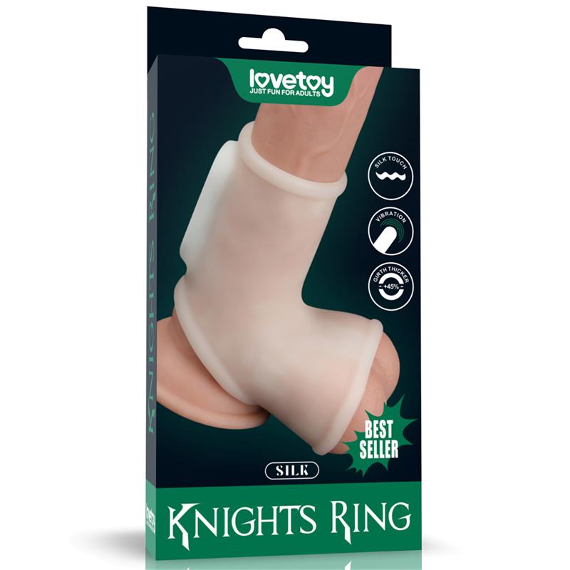 Funda Pene Y Testículos Con Vibración Silk Knights