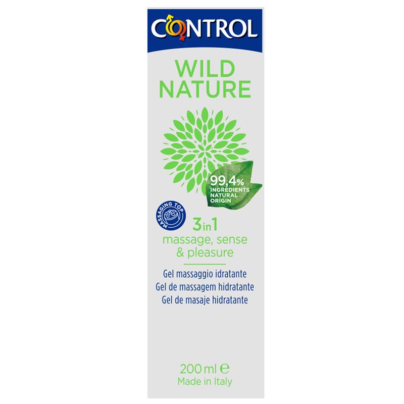 Control - Wild Nature Gel Masaje 3 En 1 200 Ml
