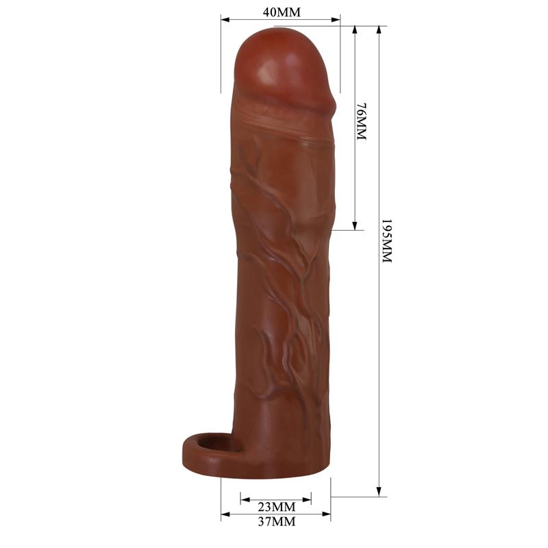 Pretty Love - Gerd Funda Para Pene Con Extensión De 7.6 Cm Mulato