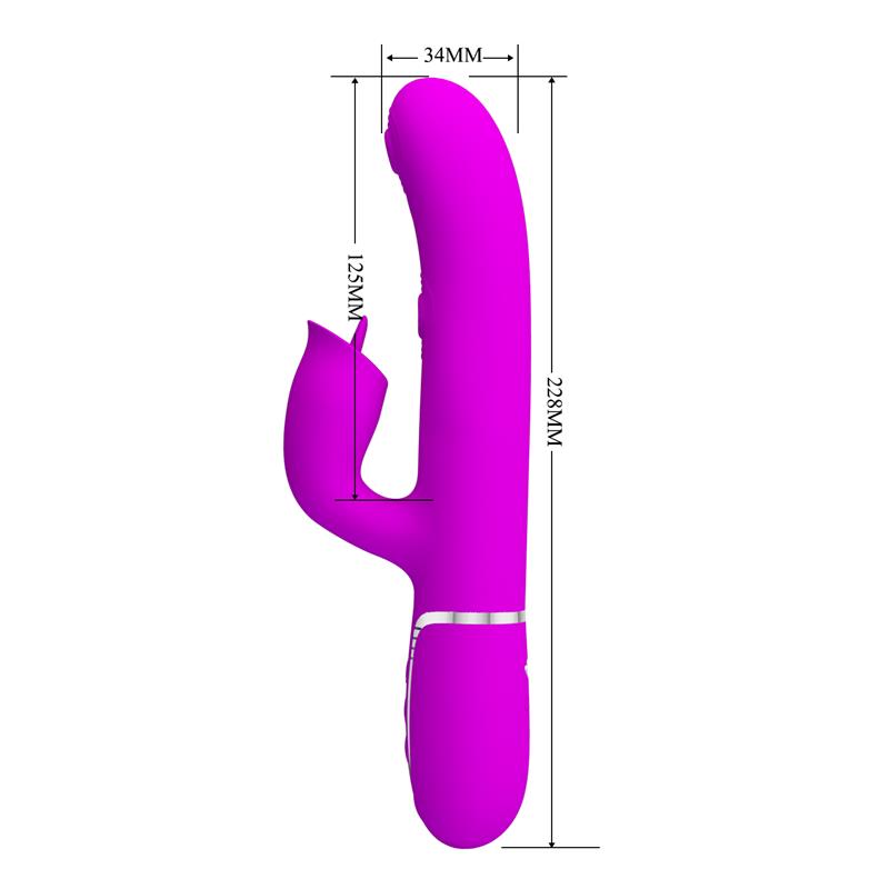 Pretty Love - Vibrador Rabbit Con Licking Fucsia