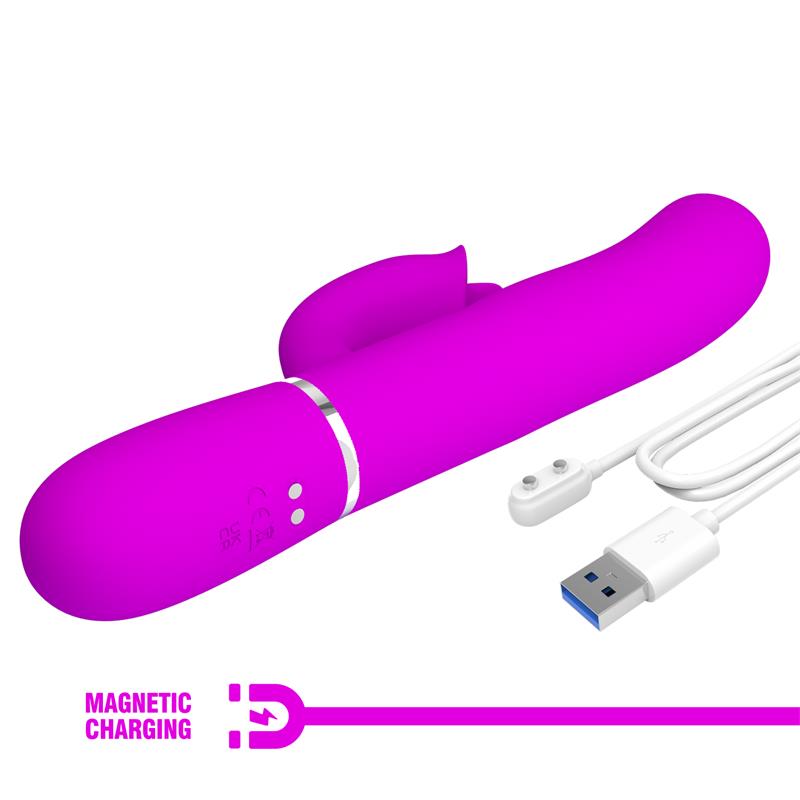 Pretty Love - Vibrador Rabbit Con Licking Fucsia