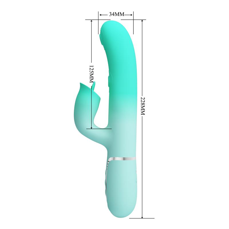 Pretty Love - Gigi Vibrador Rabbit Multifunción Verde Agua
