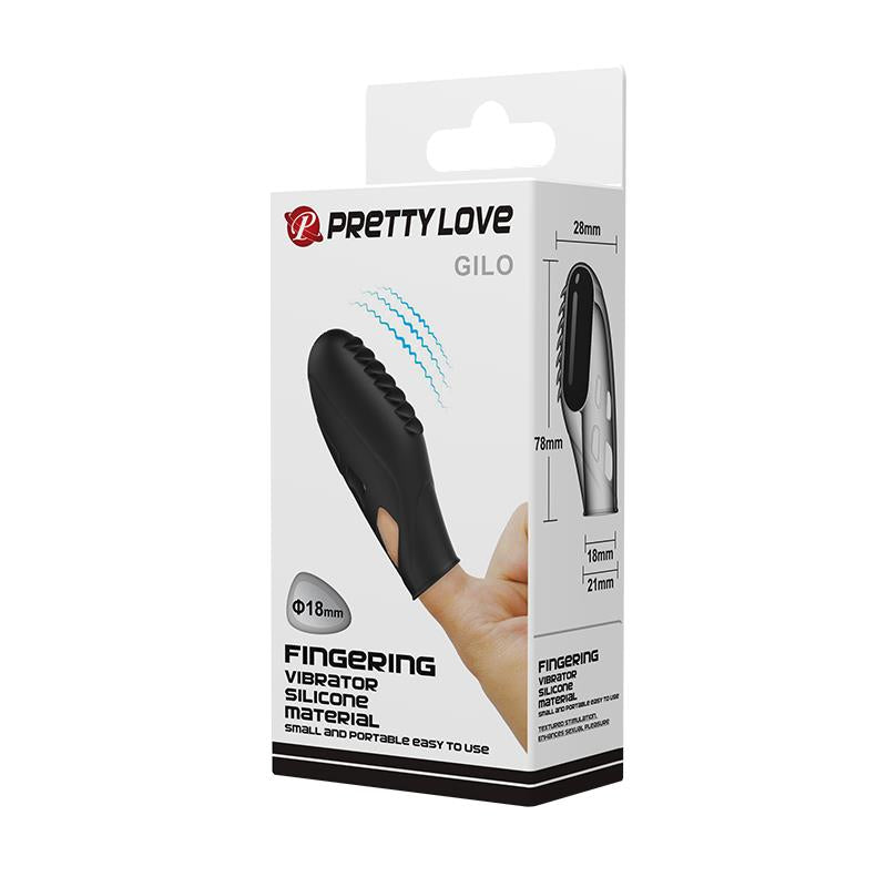 Pretty Love - Gilo Vibrador De Dedo Silicona Negro