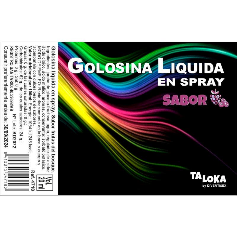 Taloka - Spray Golosina Líquida Frutas Del Bosque