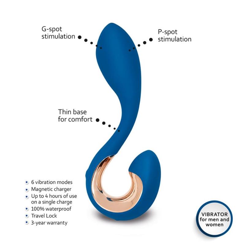 G-Vibe - Gpop 2 Vibrador Punto G Y P Azul Indigo