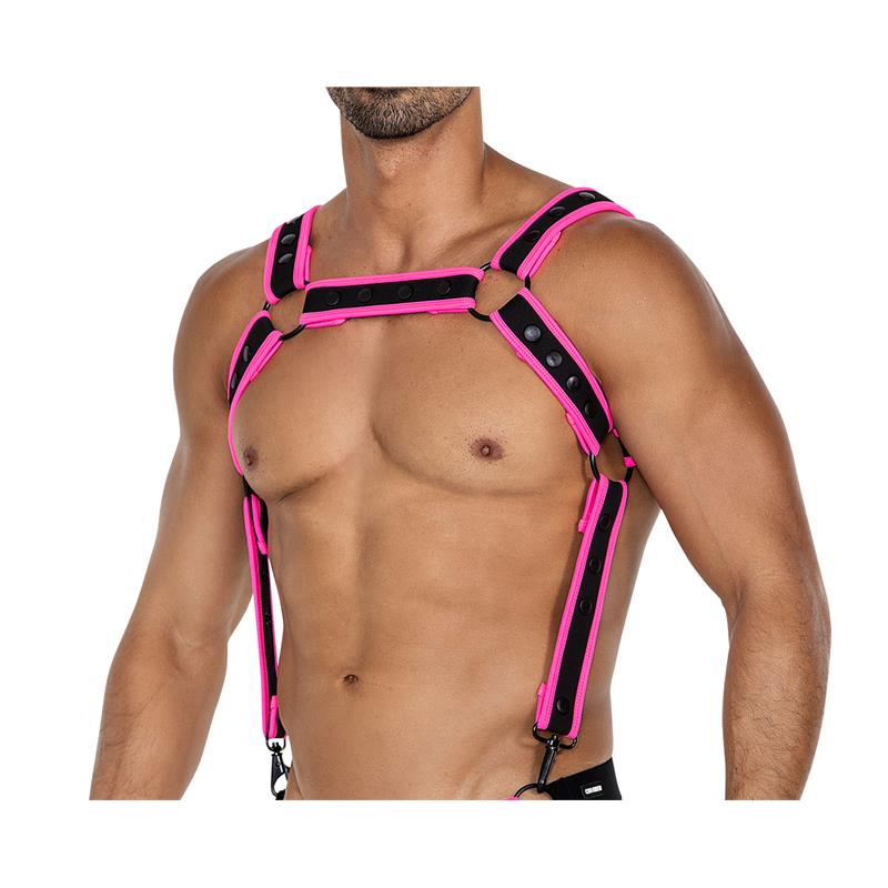 Arnés H4rness05 De Pecho Neon Rosa Talla Única