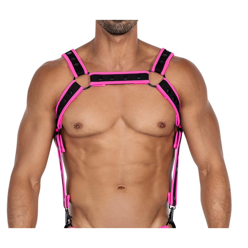 Arnés H4rness05 De Pecho Neon Rosa Talla Única