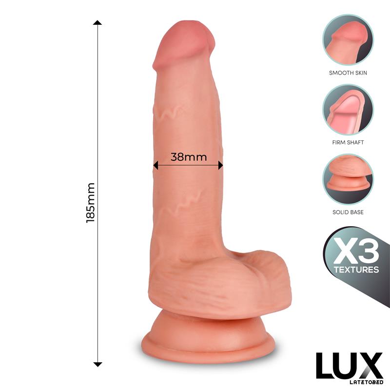 Hans Dildo Triple Densidad Con Testículos 7.2
