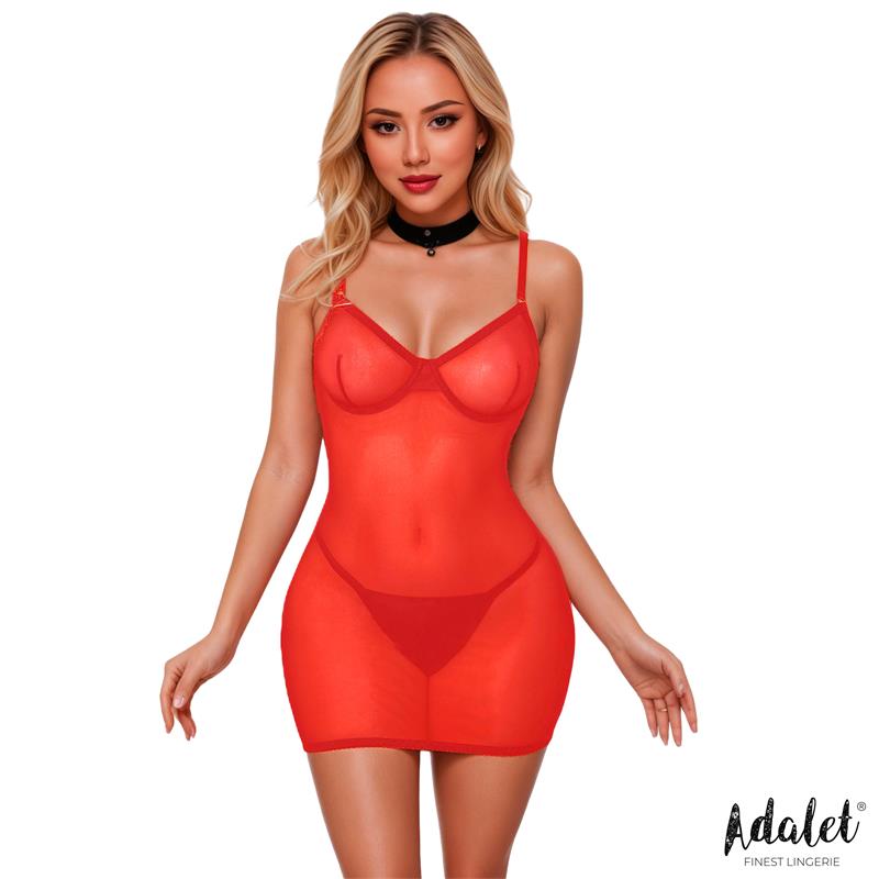 Hazel Babydoll Rojo Talla (Interno):S/M