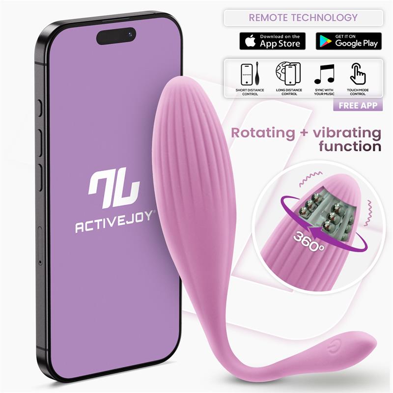 Huevo Vibrador Con Bolas Internas Con Rotación Y App Usb