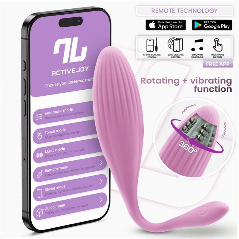 Huevo Vibrador Con Bolas Internas Con Rotación Y App Usb