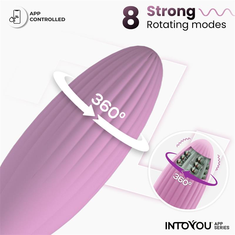 Huevo Vibrador Con Bolas Internas Con Rotación Y App Usb