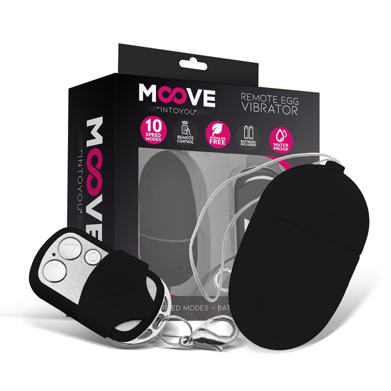 Huevo Vibrador Con Control Remoto Tamaño Mediano Negro