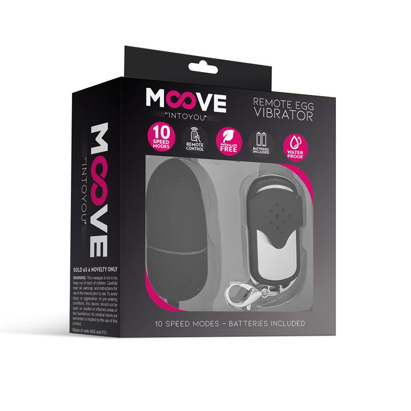 Huevo Vibrador Con Control Remoto Tamaño Mediano Negro