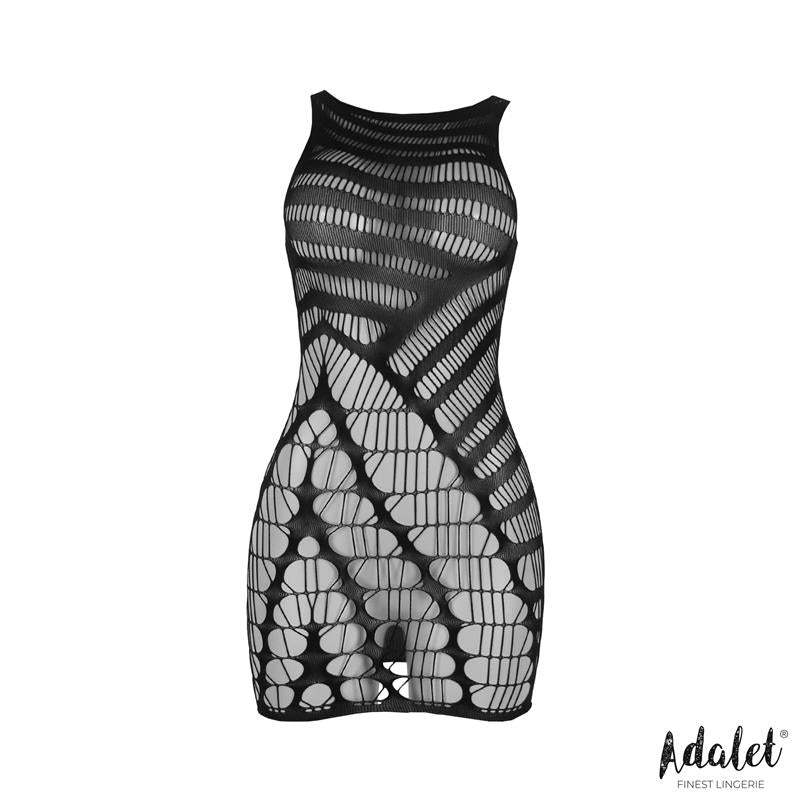Ilona Bodystocking De Rejilla Patrón Vertical Talla (Interno):S/M