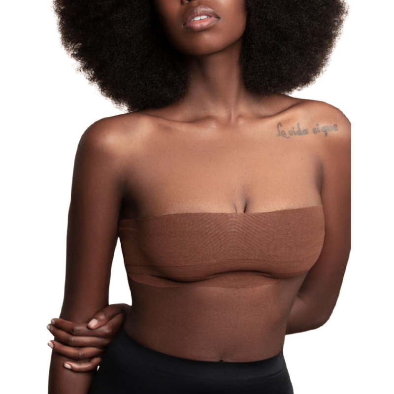 Bye-Bra - Body Cinta 5 M X 6.5 Cm + 3 Pares De Pezoneras Marron