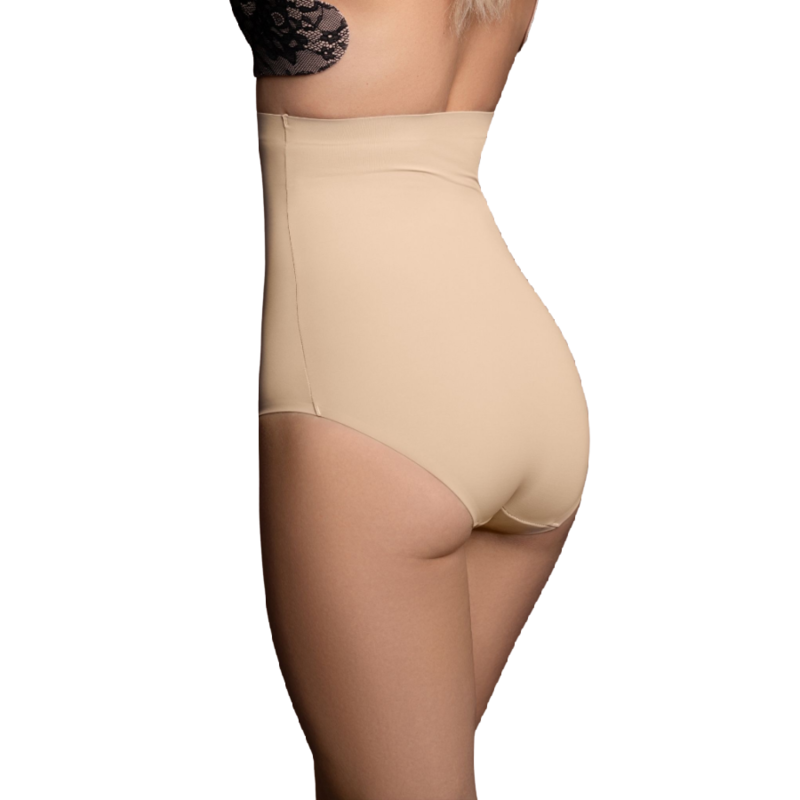 Bye-bra - Faja Sin Costuras Estilo Panties Beige Talla S