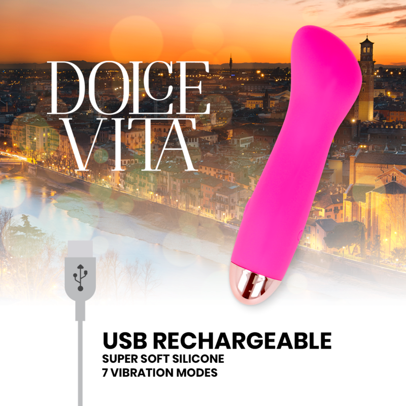 Dolce Vita Vibrador Recargable One Rosa 10 Velocidades