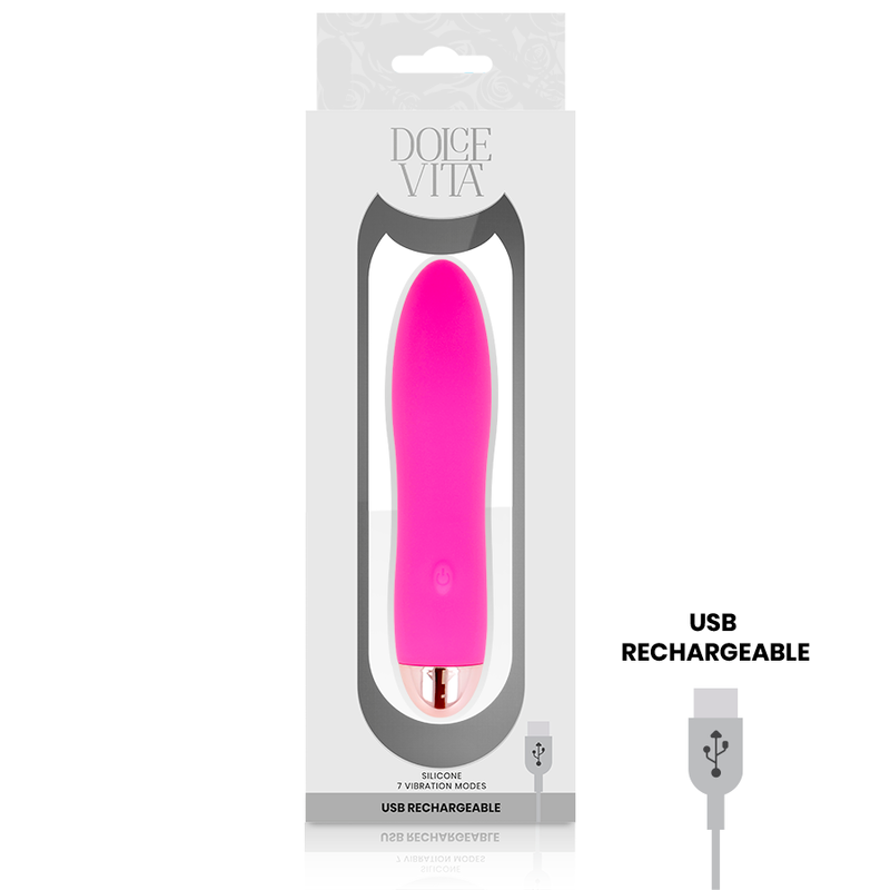 Dolce Vita Vibrador Recargable Four Rosa 10 Velocidades
