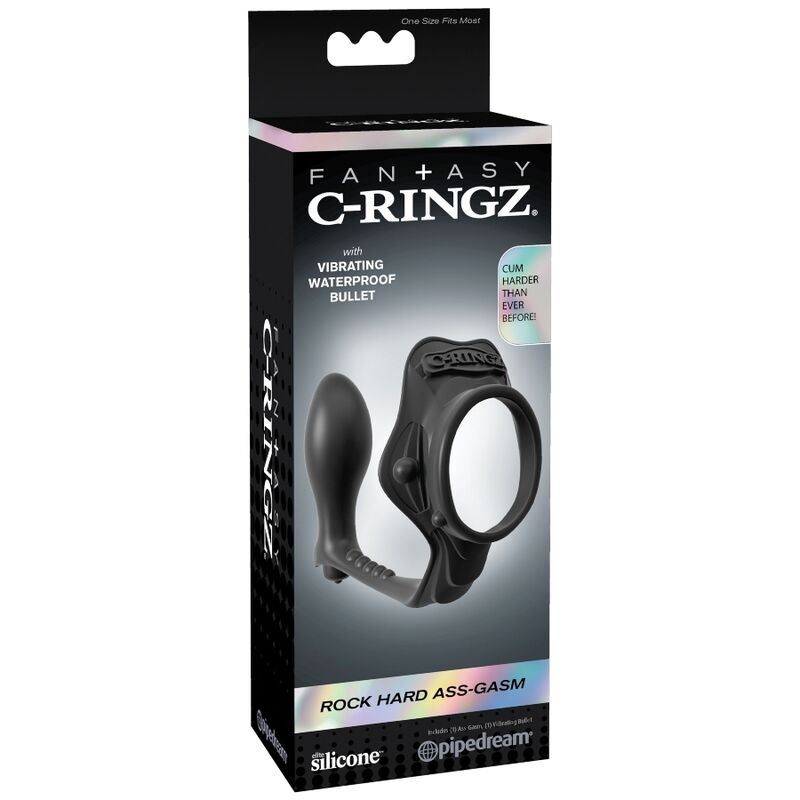 Fantasy C-Ringz - Rock Hard Anillo Potenciador Con Plug Anal