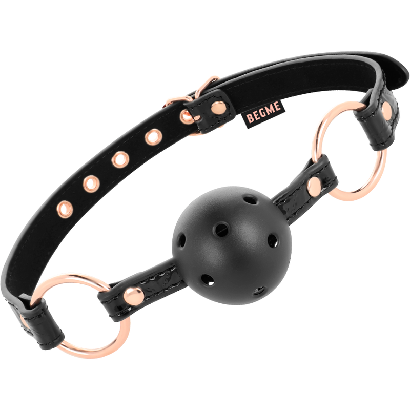 Begme - Black Edition Mordaza Cuero Vegano